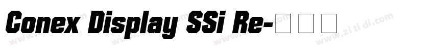 Conex Display SSi Re字体转换